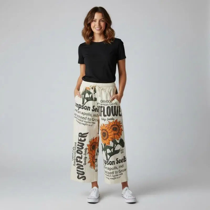 Sunflower Market Crop Pant