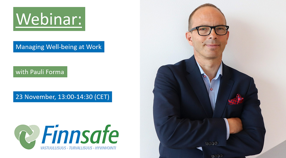 Managing Well-being at Work with Pauli Forma