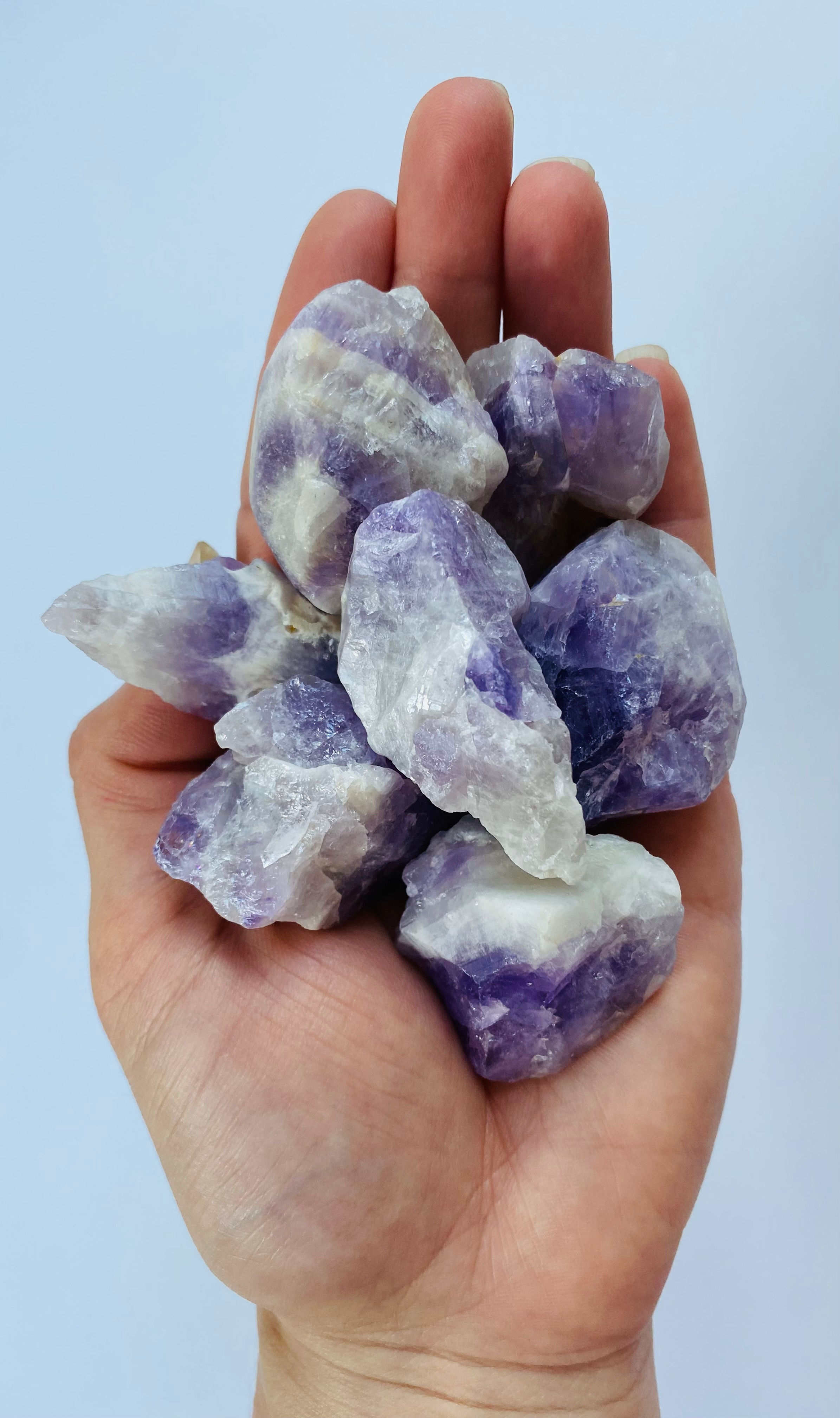 Raw Chevron Amethyst