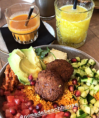 –gesunde Bowls, shakes, Beachclub