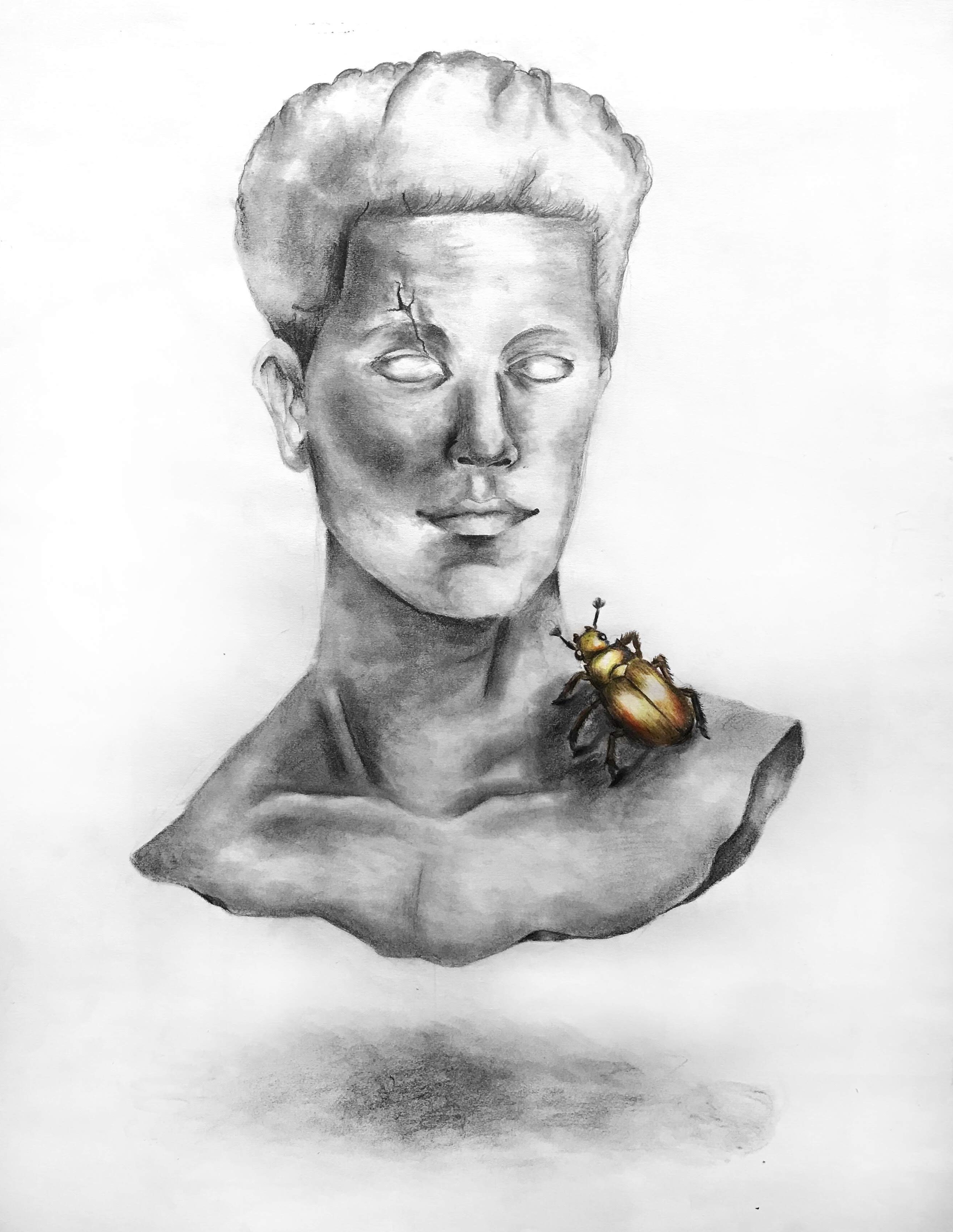 Graphite and Colored Pencil