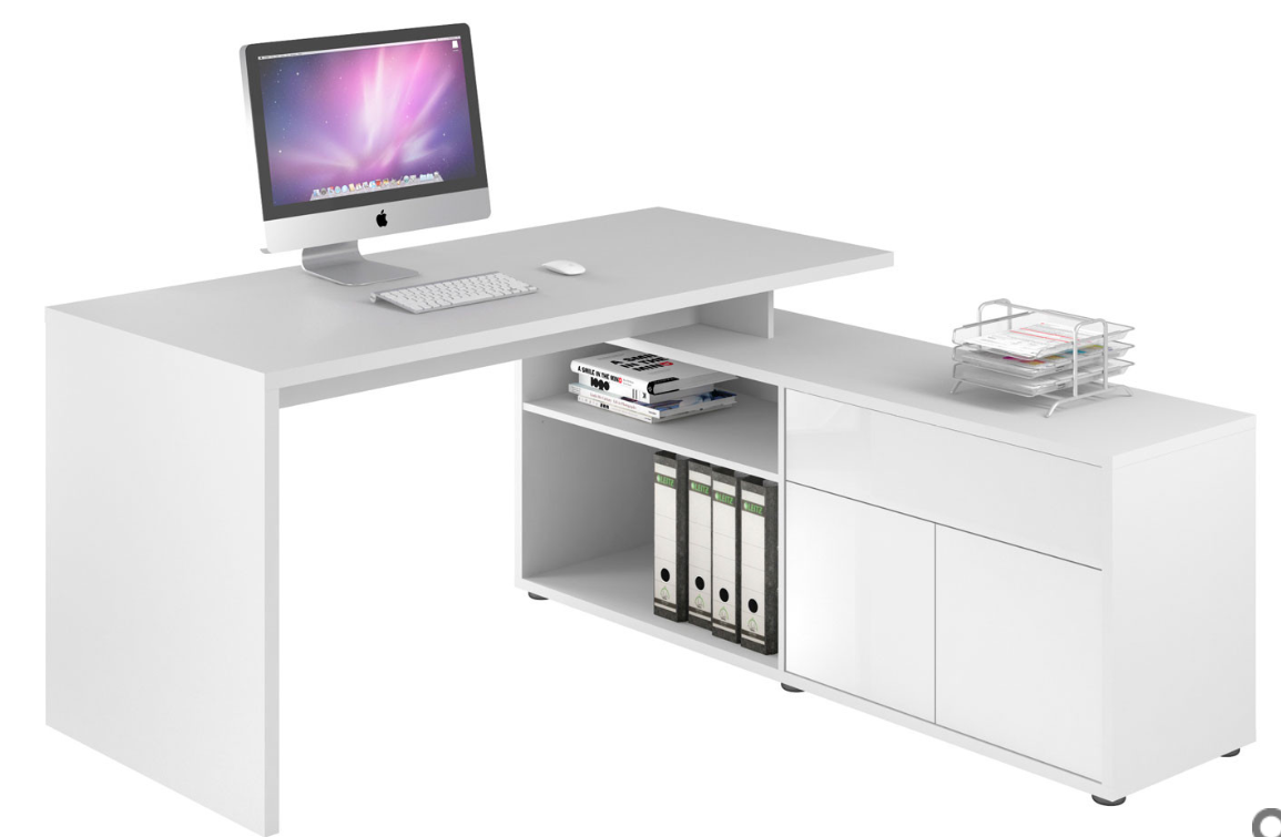 Fontelo Home Office Desk With Return