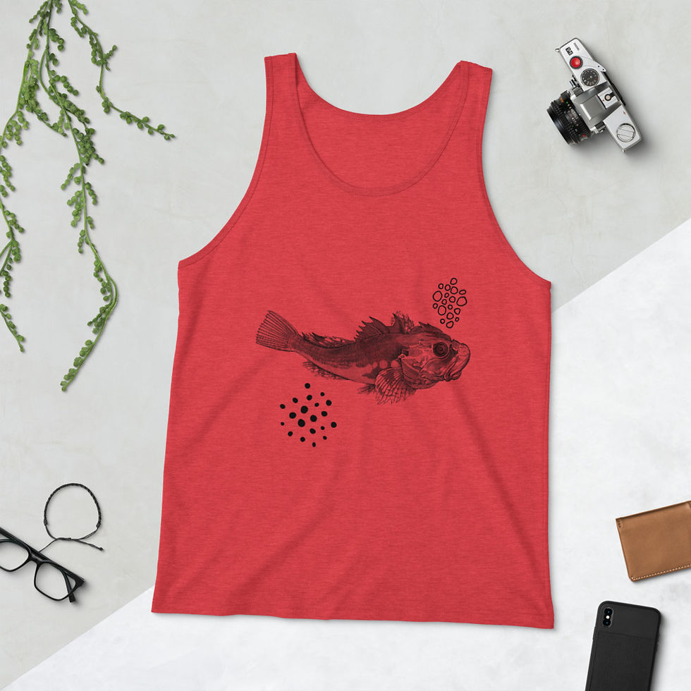 Thumbnail: Unisex Tank Top - Fish Art