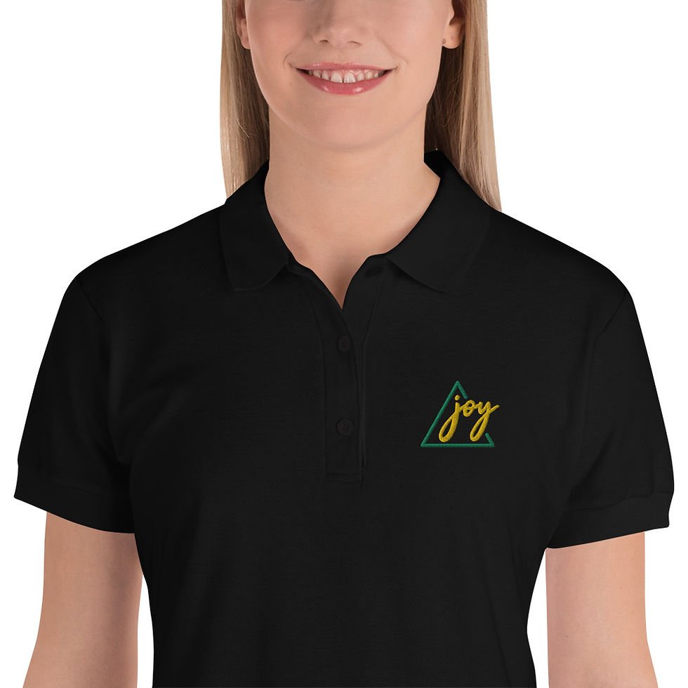 Thumbnail: Embroidered Women's Polo Shirt - joy