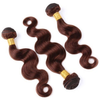 Thumbnail: Colored Body wave 100% Human Hair Extension 