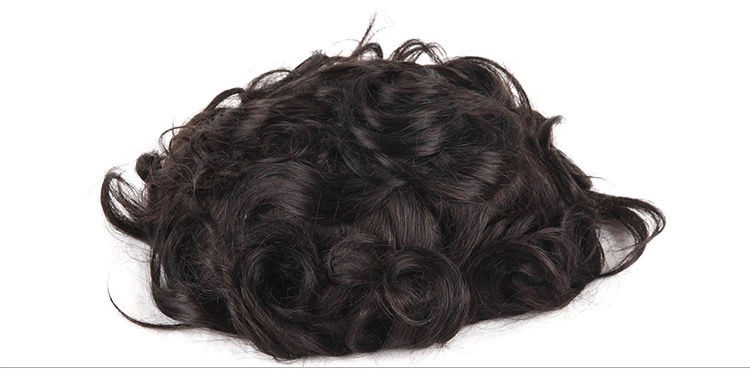 Thumbnail: Toupee thin skin net base Toupee for men