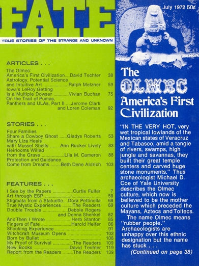 Fate 1972  July - The Olmec
