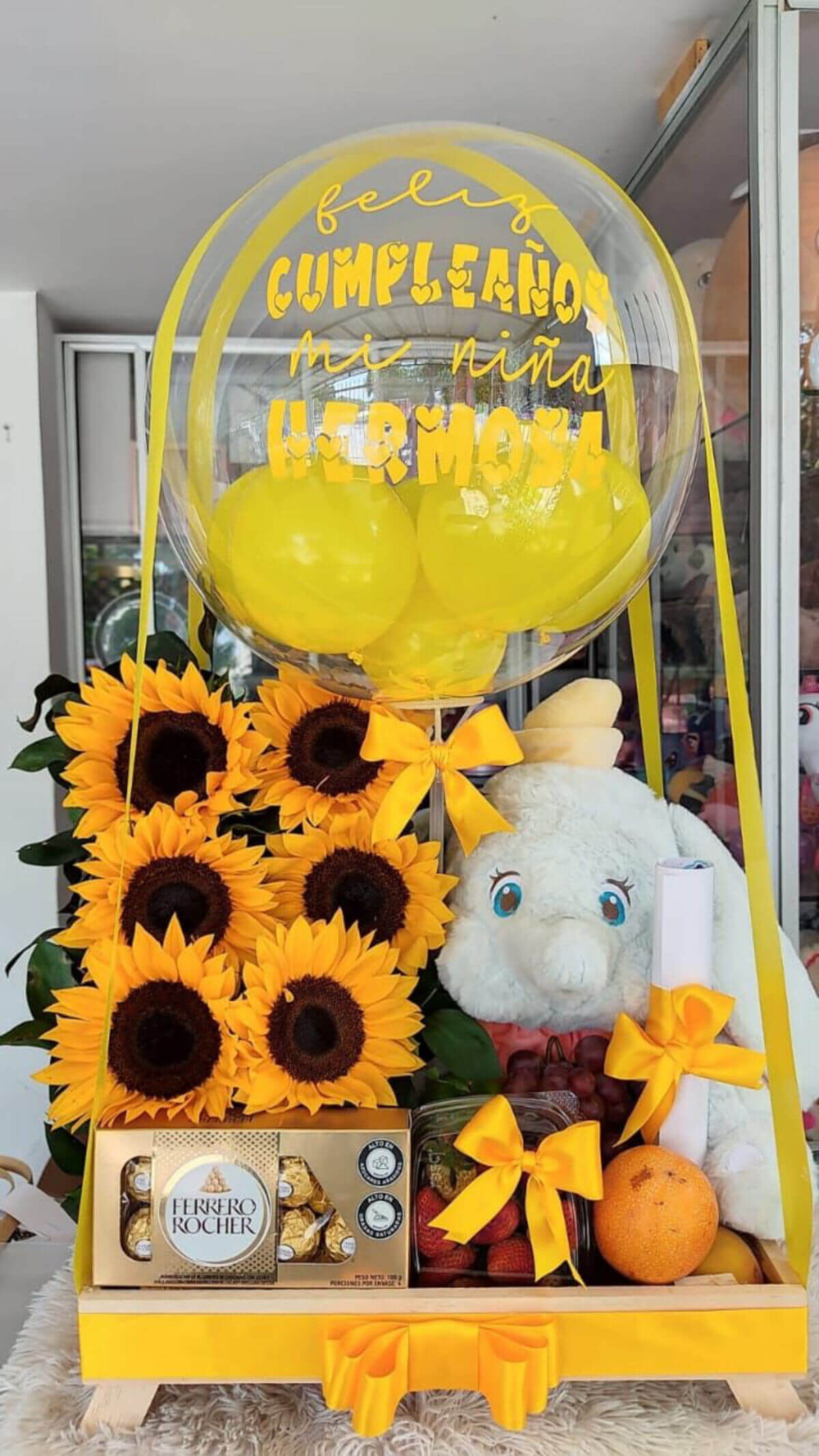 Elefante con Girasol