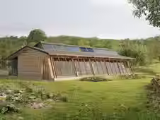 Maison autonome en campagne