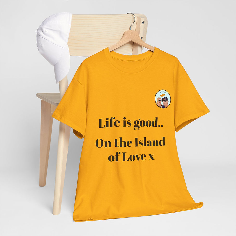Thumbnail: Marika and Me - Life is Good Unisex Heavy Cotton Tee