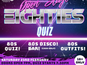 Tickets on sale for 80s quiz and disco