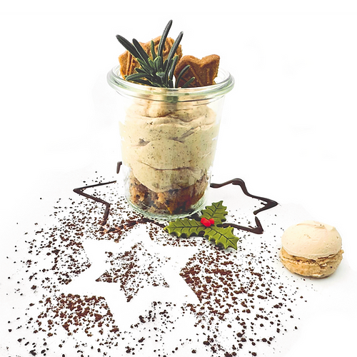 Spekulatius Mousse im Spritzbeutel