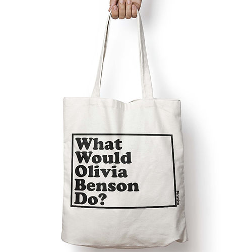 LAW & ORDER: SVU - OLIVIA BENSON, WWYD natural canvas tote bag