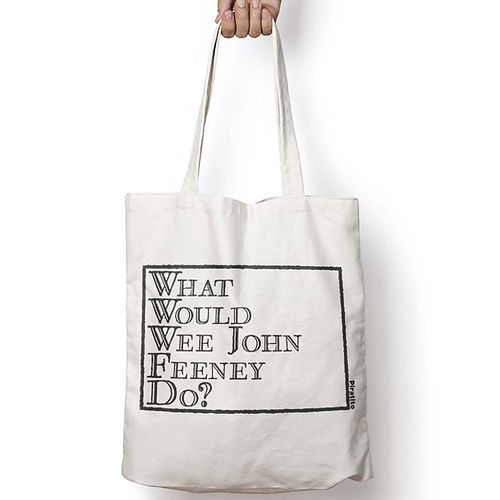 WEE JOHN FEENEY - OFMD, WWYD natural canvas tote bag