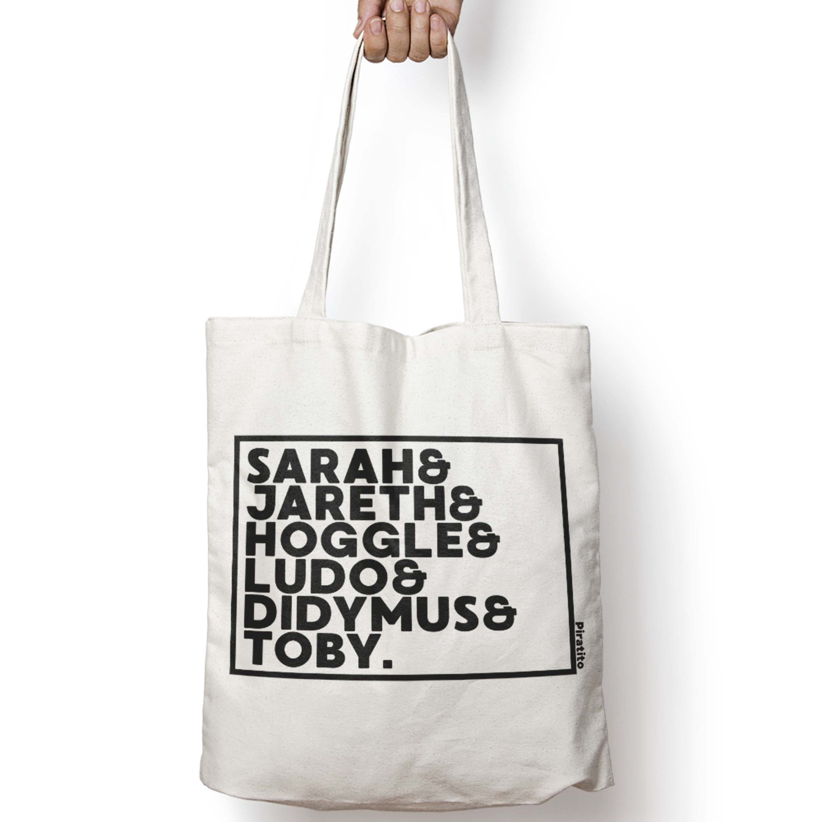 LABYRINTH - Squad Goals natural canvas tote bag