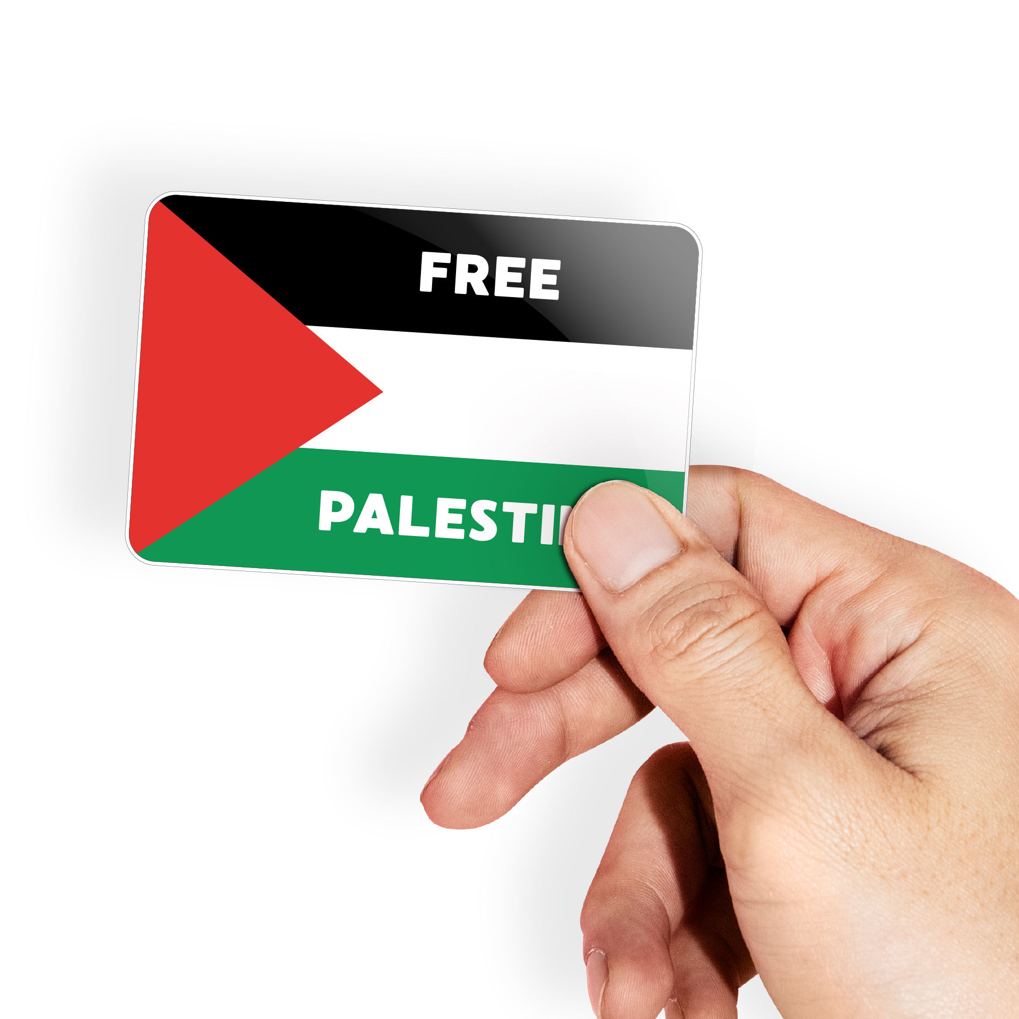 Free Palestine Flag sticker - 75mm x 50mm