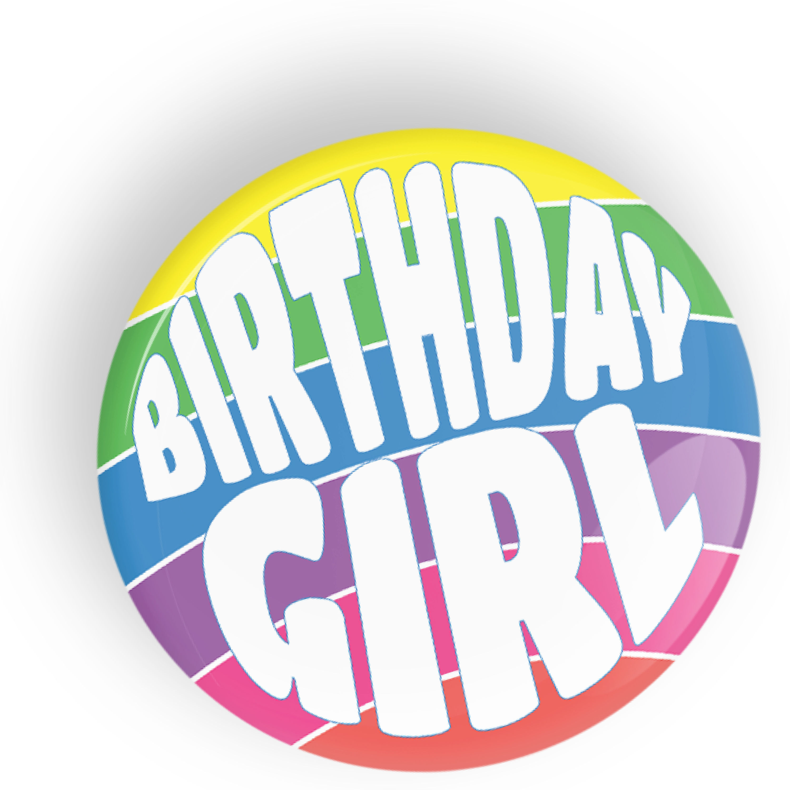 Birthday Girl button badge