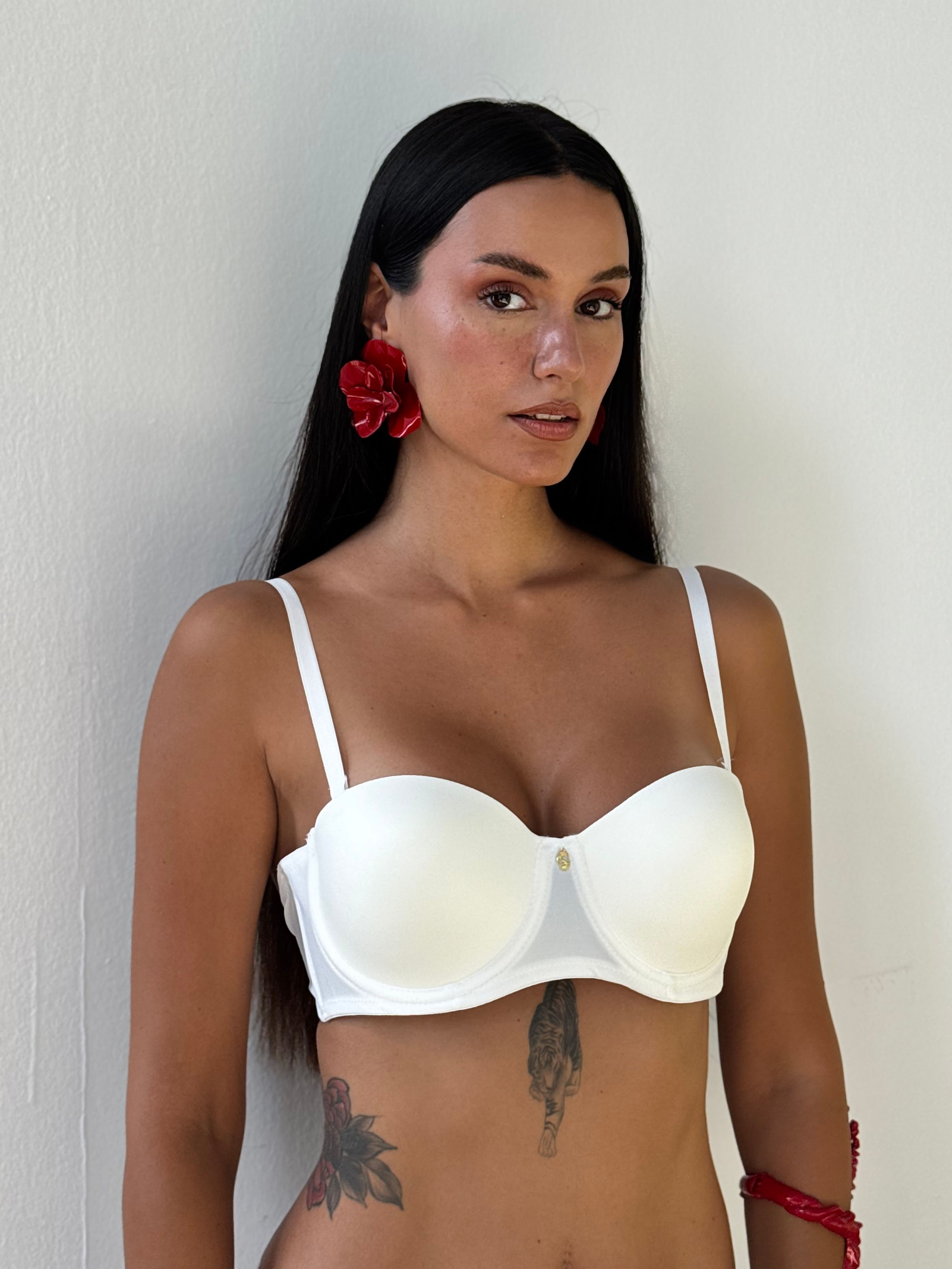 Kod: 727 Desteksiz Straplez Ekru Sütyen