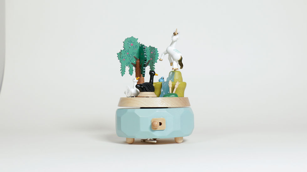 Miniature : Boîte à Musique Cygnes et Licorne n°51