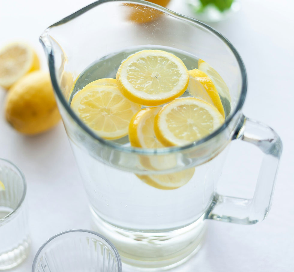 pitcher of water