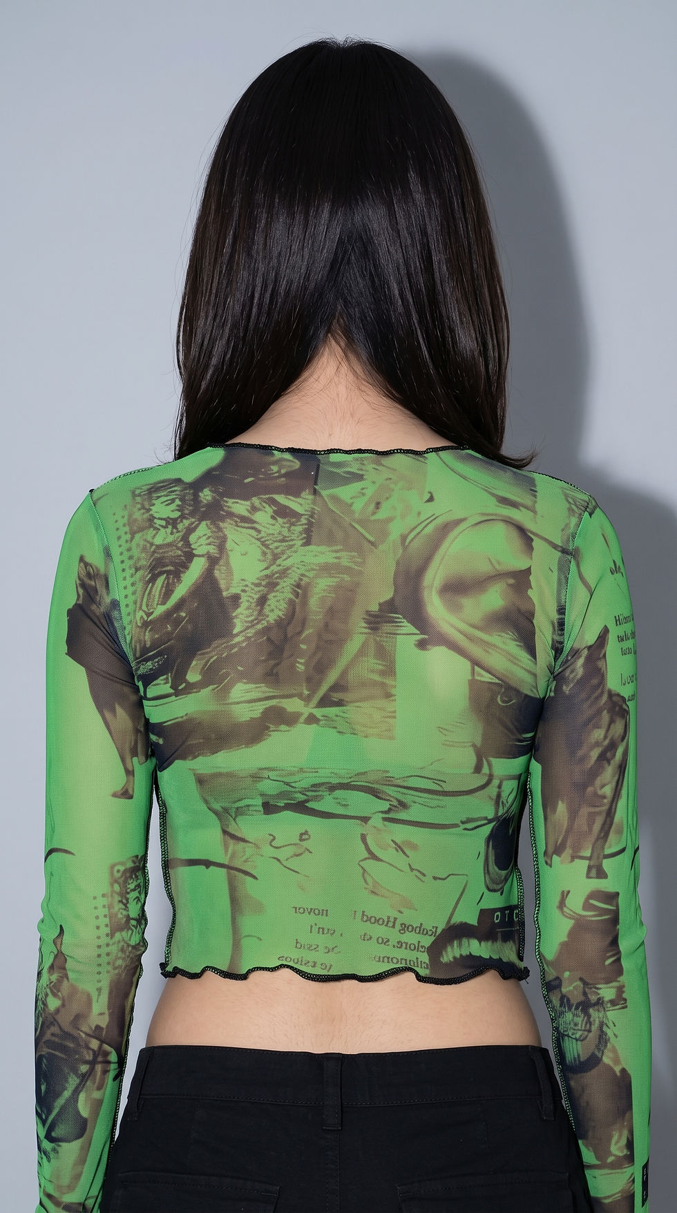Thumbnail: 2022 Women's Long Sleeve Crop Top with Print