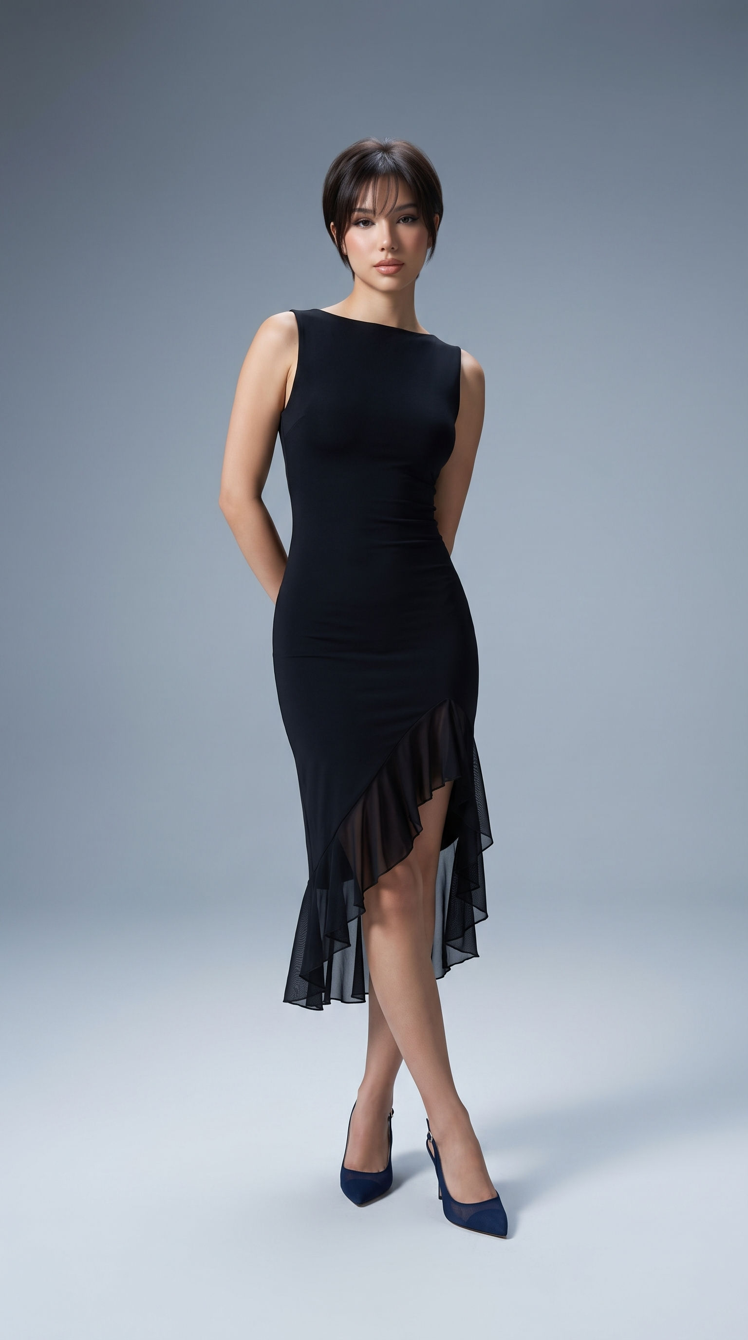 2023 Summer-Fall Women's Slim Fit Backless Dress