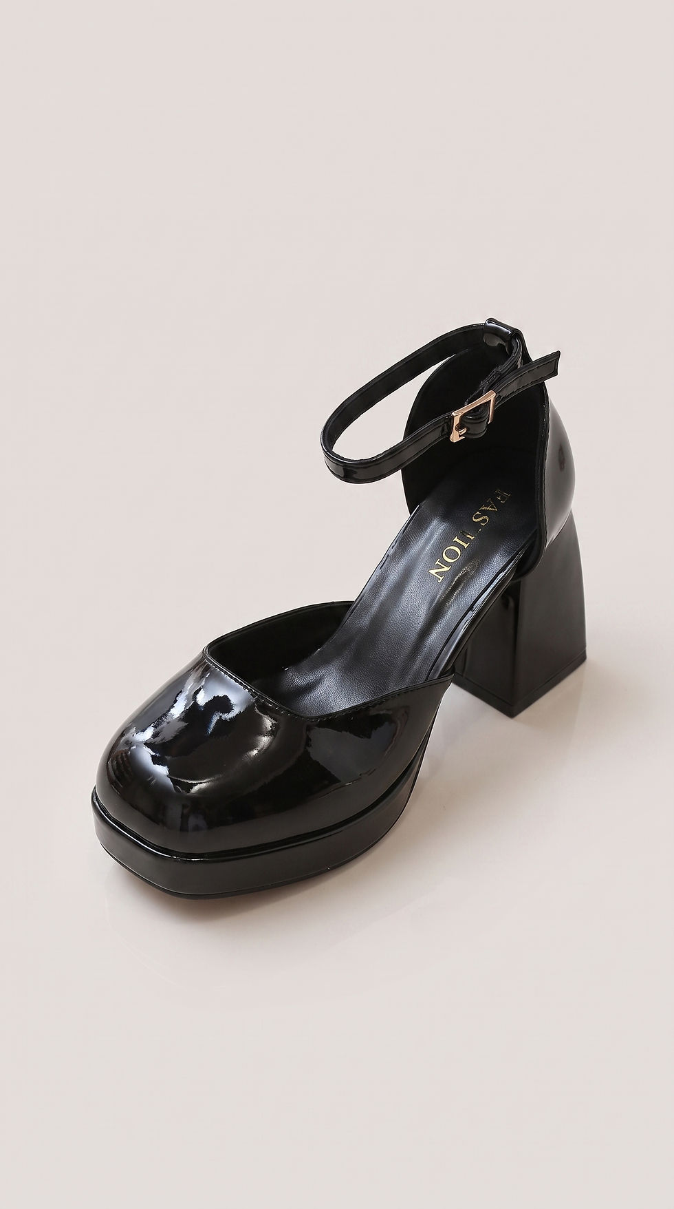 Thumbnail: Women's Waterproof Platform High Heels with Buckle