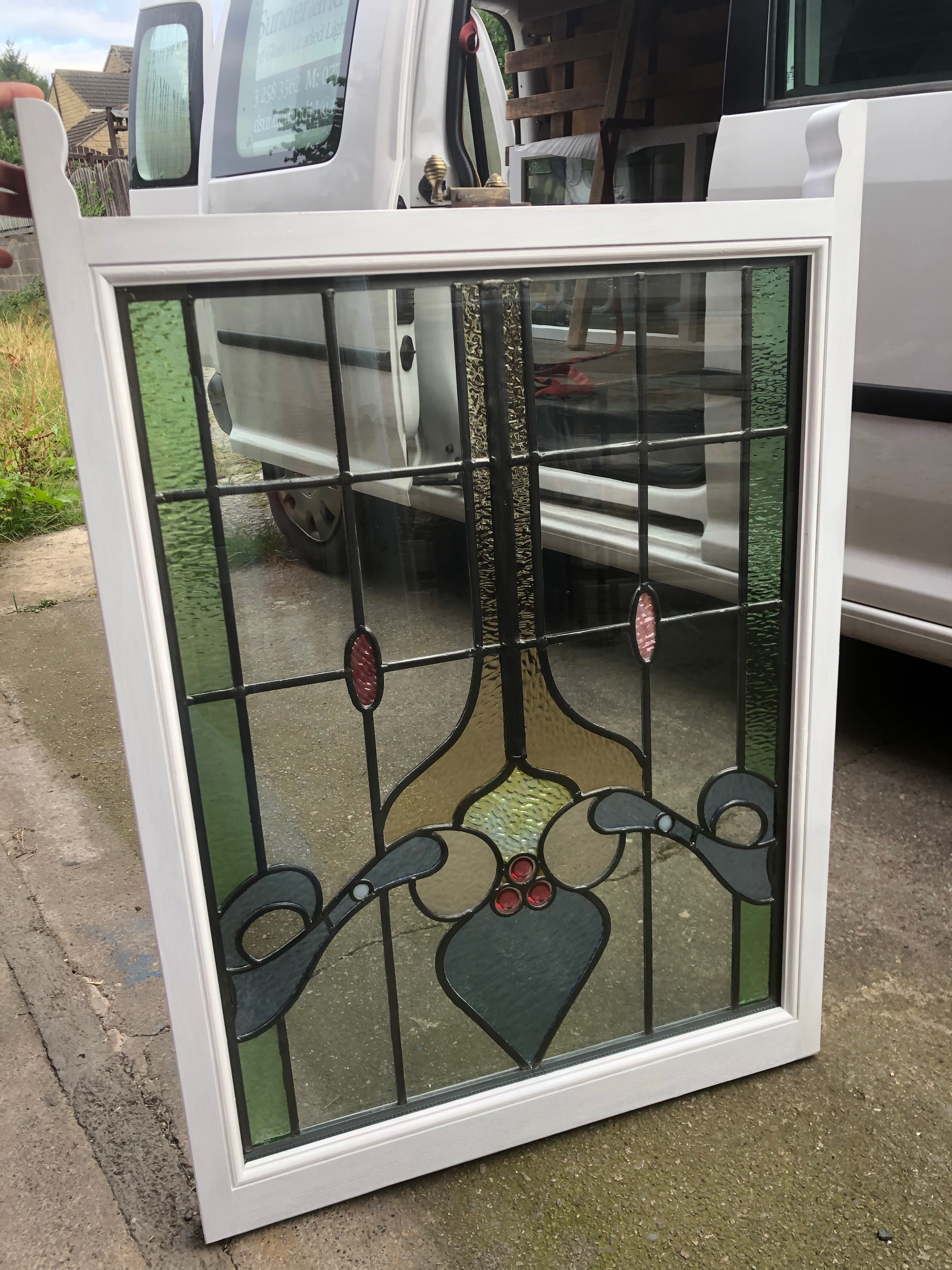 Renewed timber sash's for these Victorian stained glass windows, Encapsulated into double glazed units