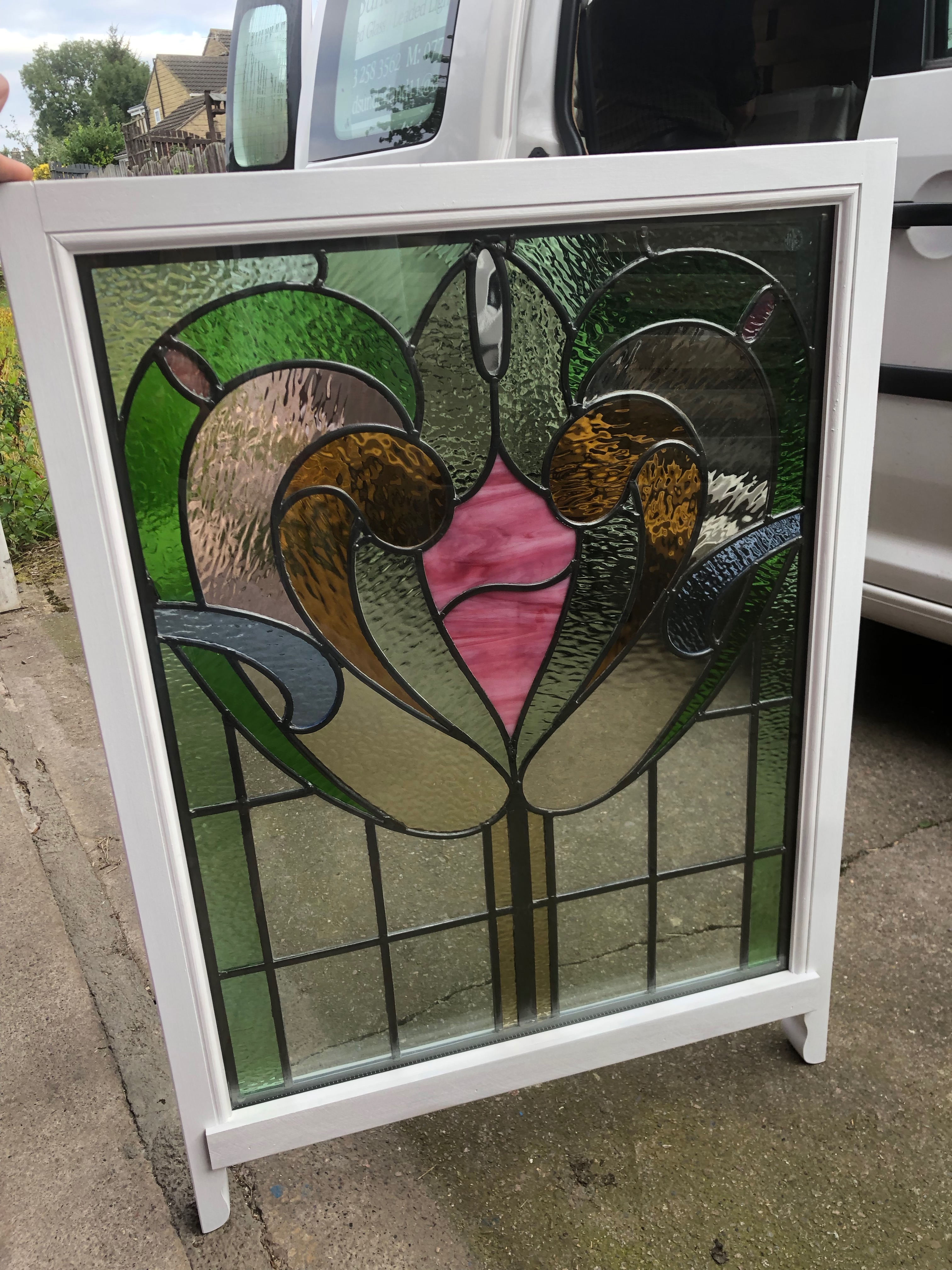 Renewed timber sash's for these Victorian stained glass windows, Encapsulated into double glazed units