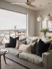 A cosy and modern home with a dash of welcoming tropical flair.