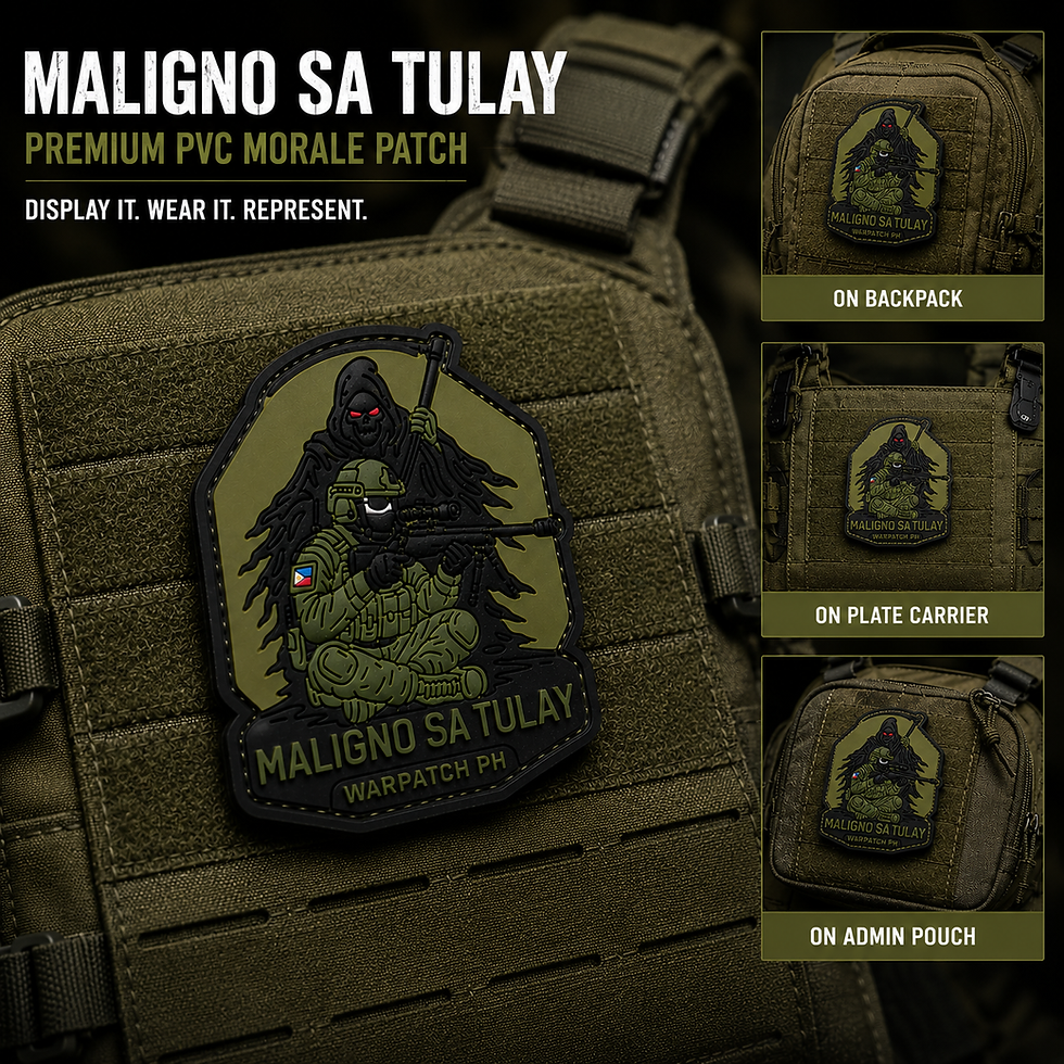 Thumbnail: LRR MALIGNO SA TULAY PINOY TACTICAL MORALE PATCH PVC