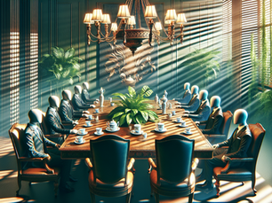 Tea Time: Navigating Corporate Shadows