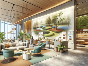 Designing Corporate Graphics Inspired by Tea Themes