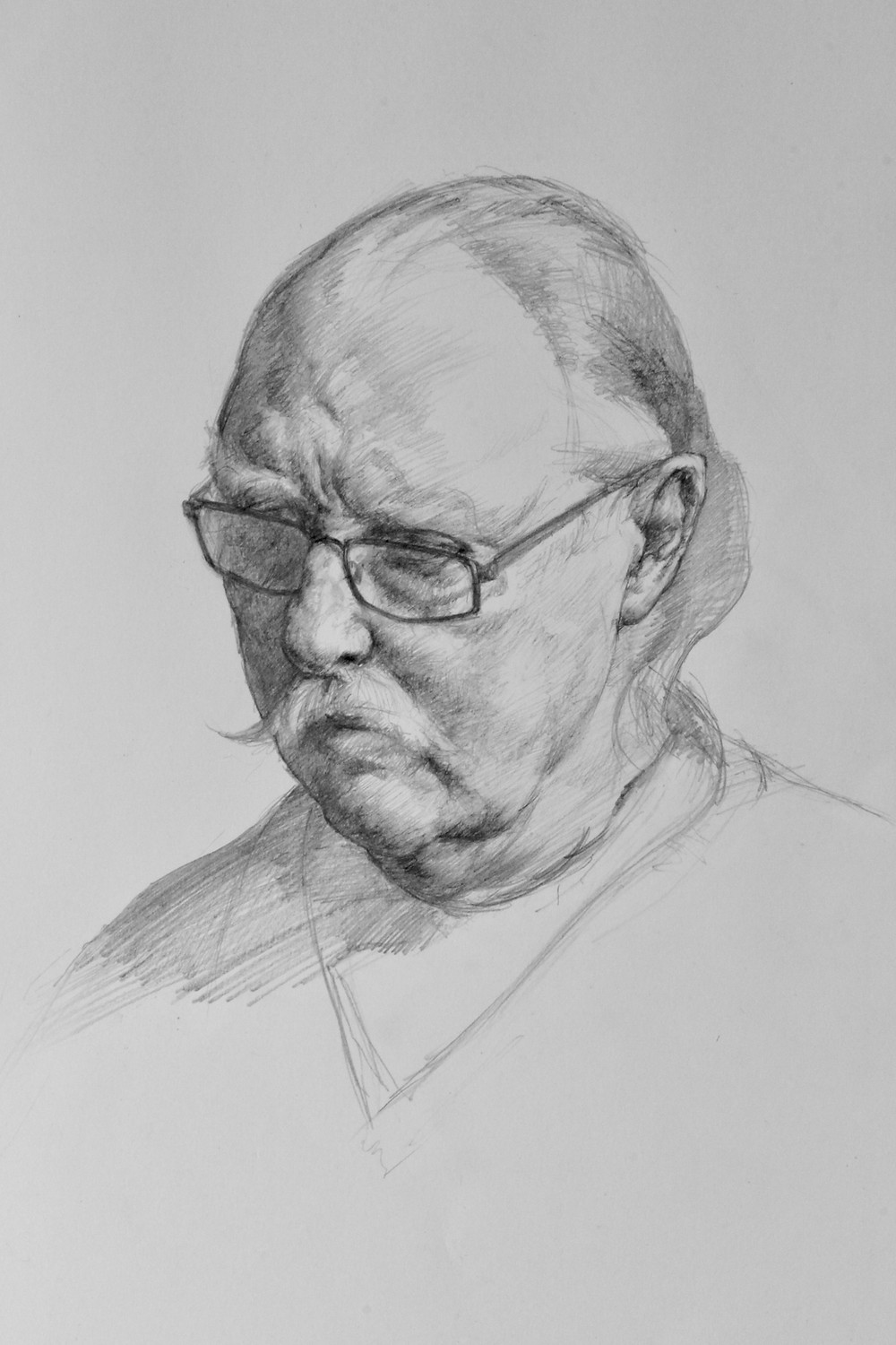 Portrait study in pencil
