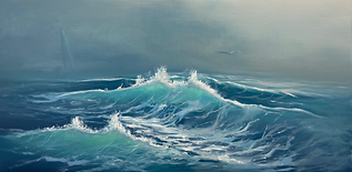 "SUEÑOS MARINOS", oleo sobre lienzo, 40x80cm,  Elena Franco, consultar precio