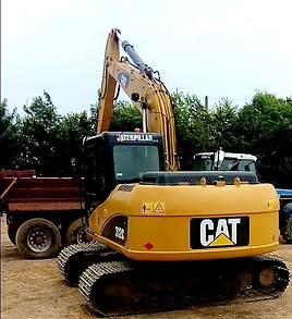 Cat 312c/Dumptrailer