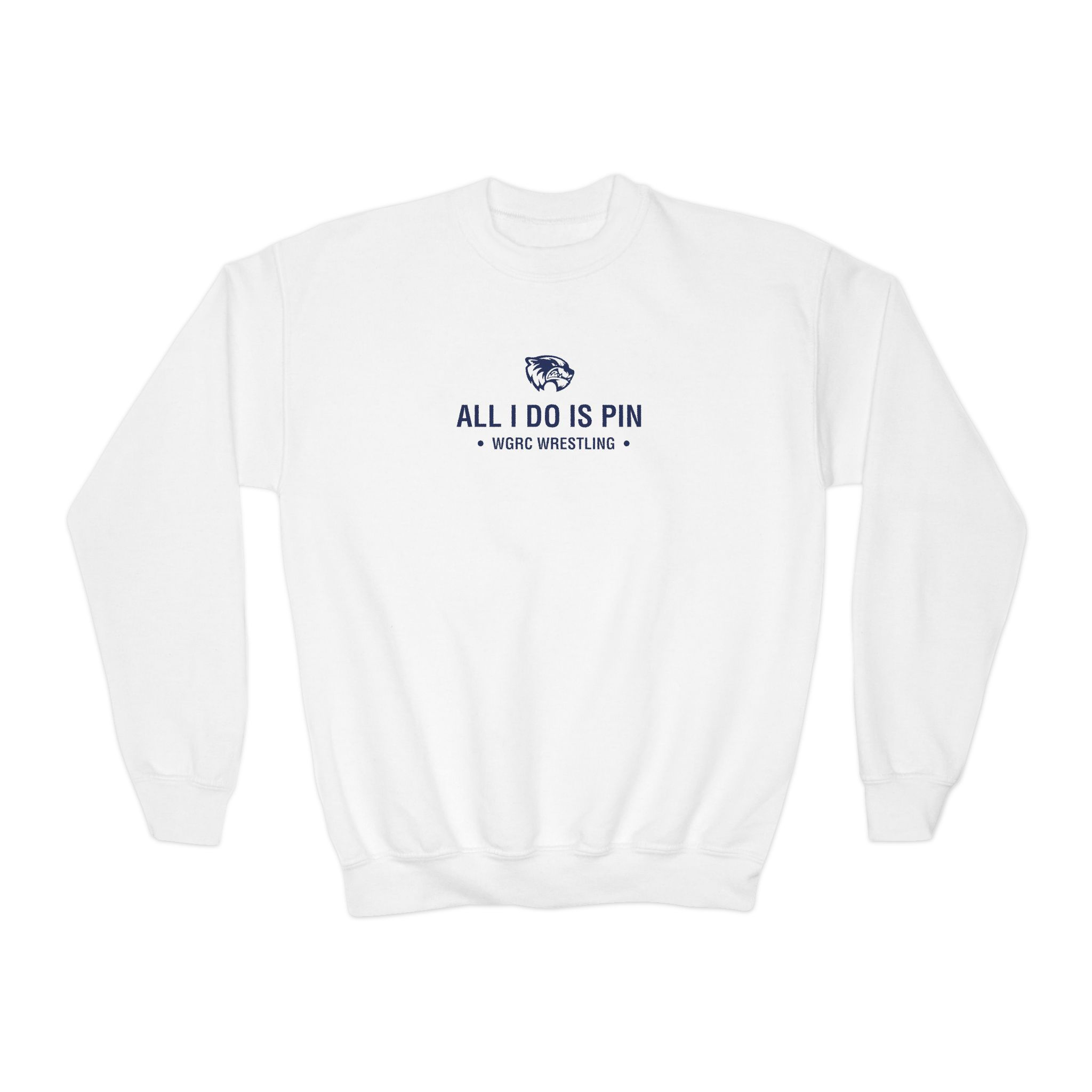 Wrestling All I Do is Pin - Youth Crewneck Sweatshirt