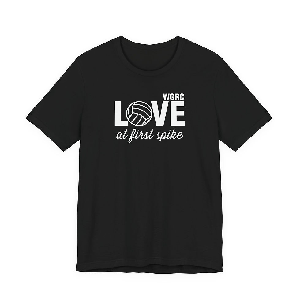 Thumbnail: Volleyball Love at First Spike - Adult Unisex Short Sleeve Tee