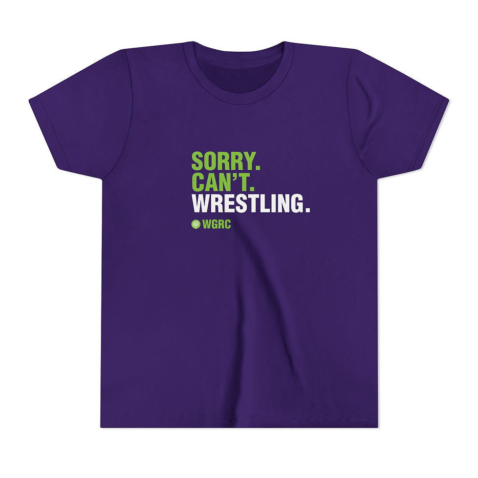 Thumbnail: Wrestling Sorry. Can't. Wrestling. - Youth Short Sleeve Tee
