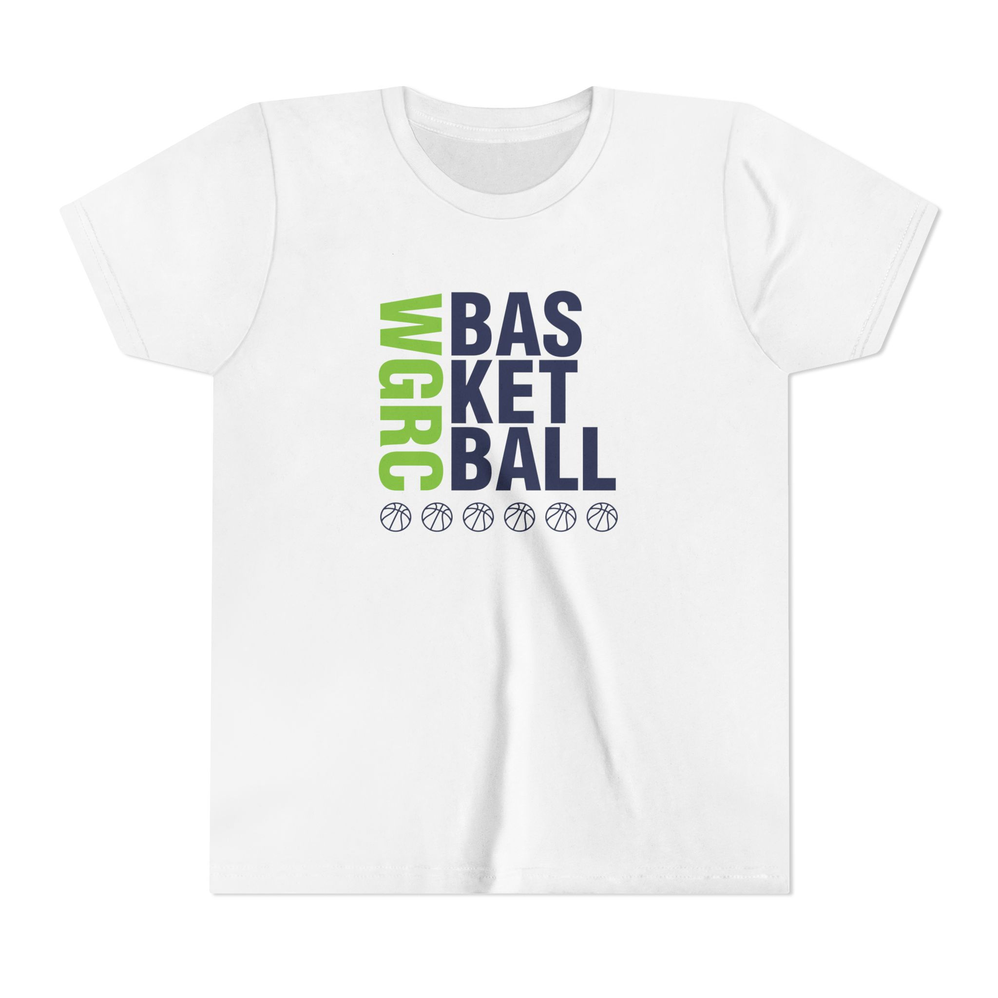 Basketball Stacked - Youth Short Sleeve Tee