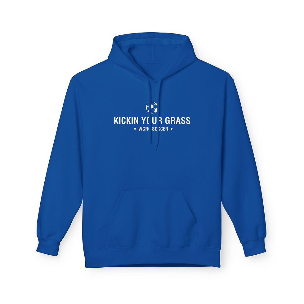 Thumbnail: Soccer Kickin Your Grass - Adult Unisex Midweight Softstyle Fleece Hoodie
