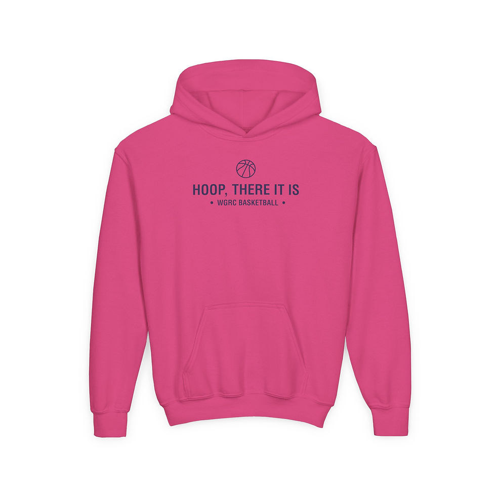 Thumbnail: Basketball Hoop There It Is - Youth Heavy Blend Hooded Sweatshirt
