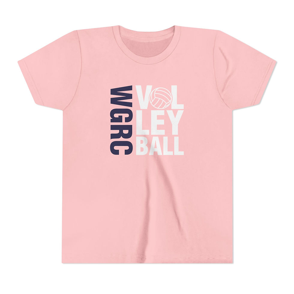 Thumbnail: Volleyball Stacked - Youth Short Sleeve Tee