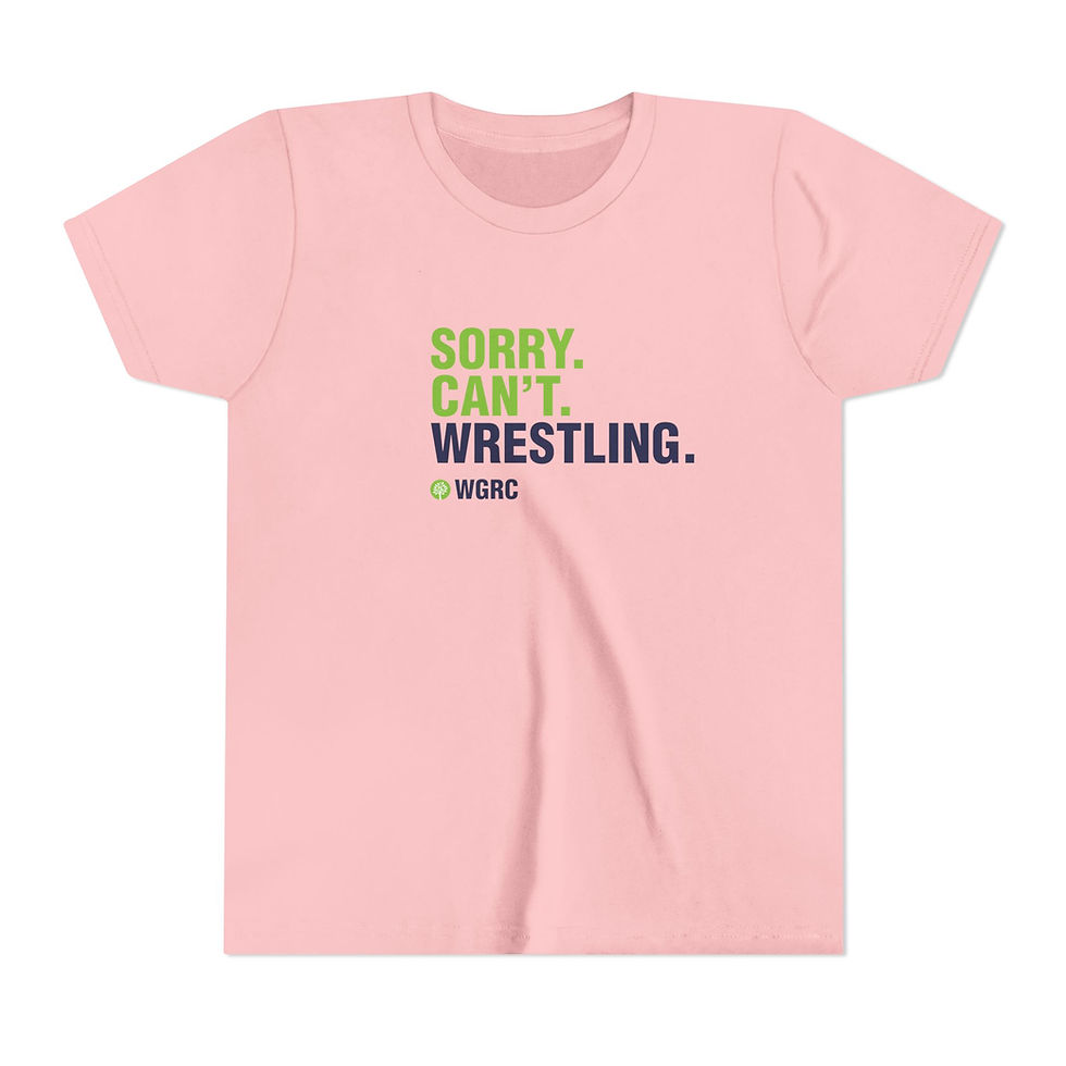 Thumbnail: Wrestling Sorry. Can't. Wrestling. - Youth Short Sleeve Tee