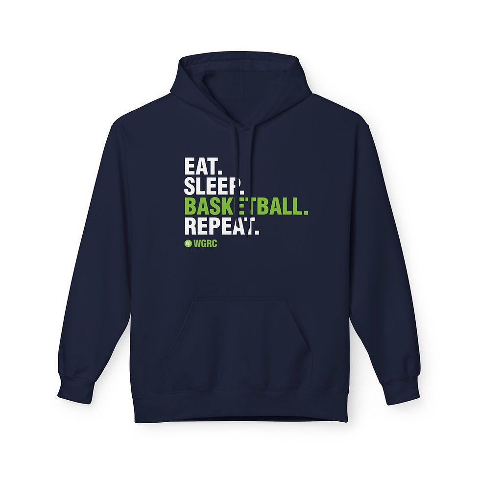 Thumbnail: Basketball Eat Sleep Repeat - Adult Unisex Midweight Softstyle Fleece Hoodie