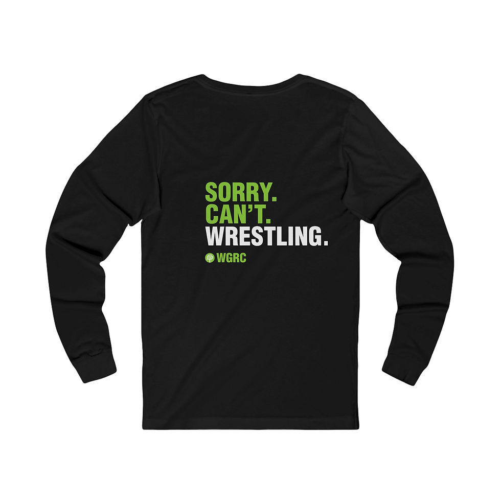Thumbnail: Wrestling Crest - Adult Unisex Jersey Long Sleeve Tee