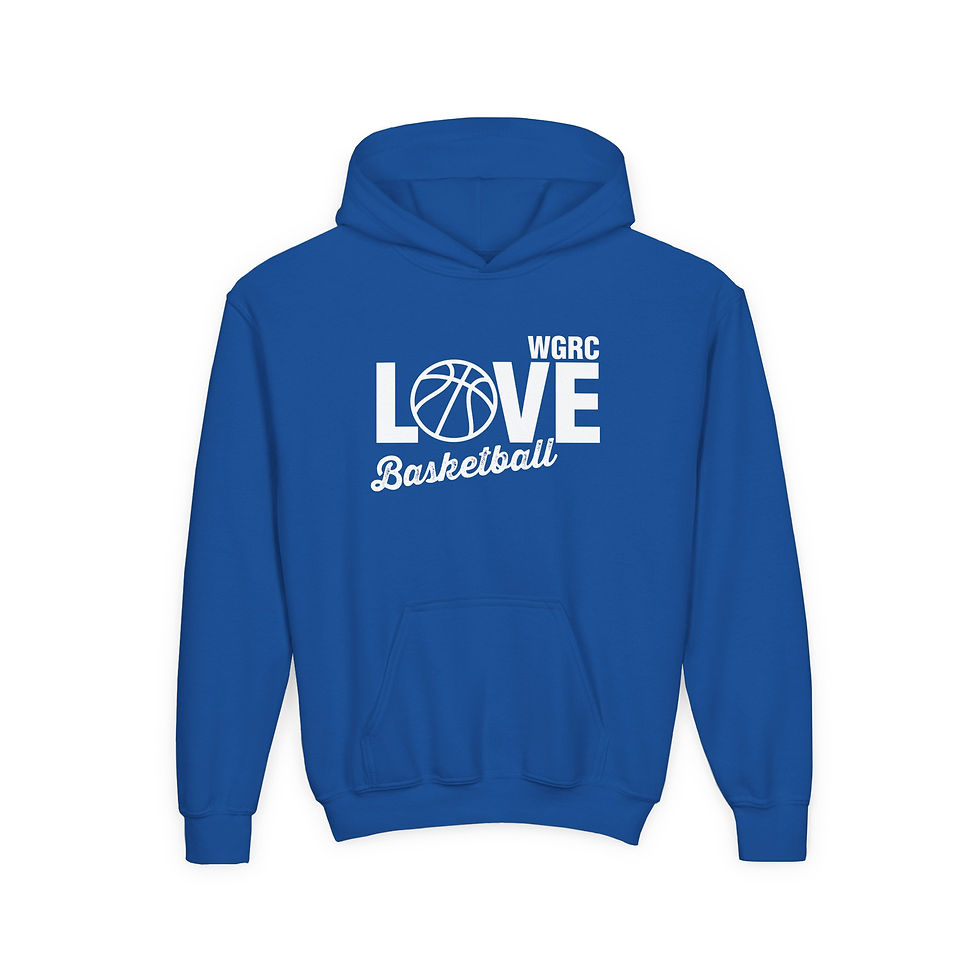 Thumbnail: Basketball Love - Youth Heavy Blend Hooded Sweatshirt