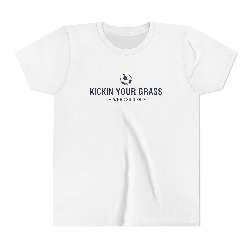 Soccer Kickin Your Grass - Youth Short Sleeve Tee