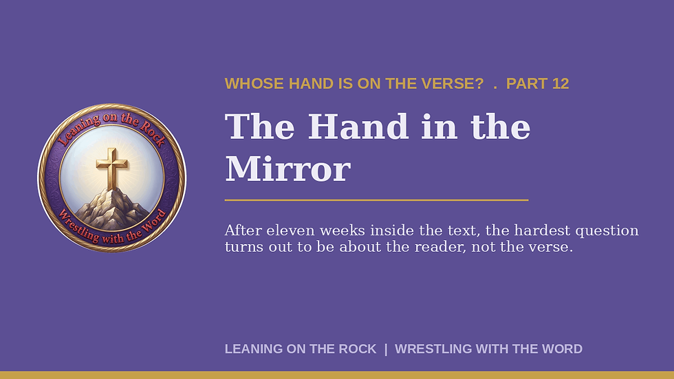 The Hand in the Mirror