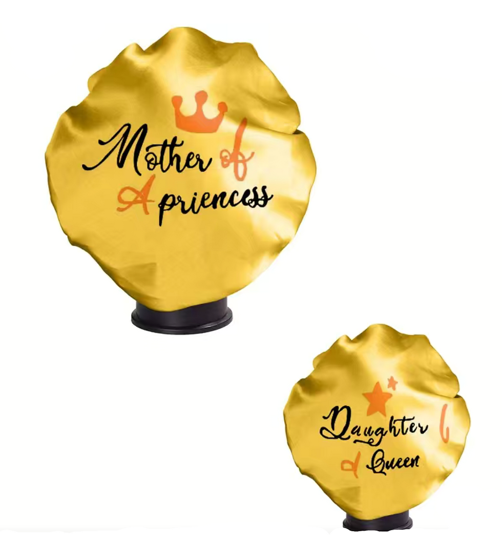 2pcs Mommy & Me Bonnet Set